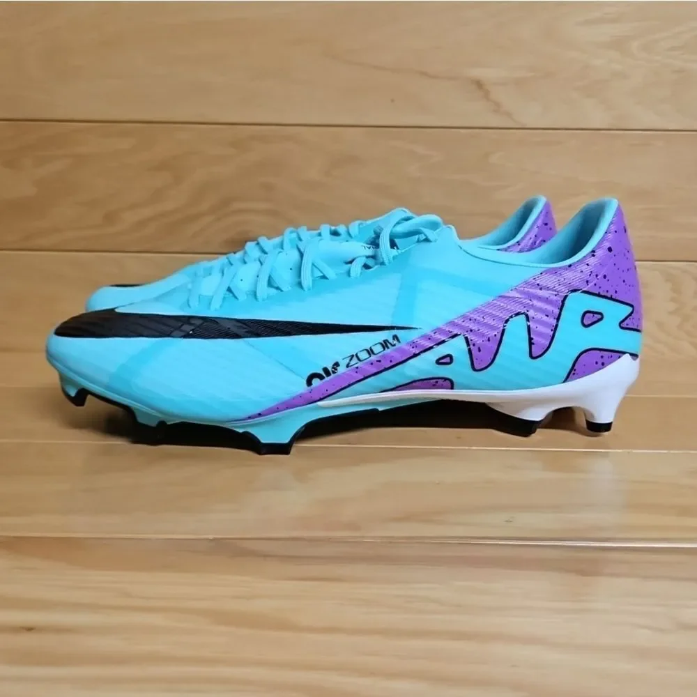 Nike Zoom Vapor 15 Academy Mens Size 10 DJ5631-300 FG/MG Turquoise Soccer Cleats